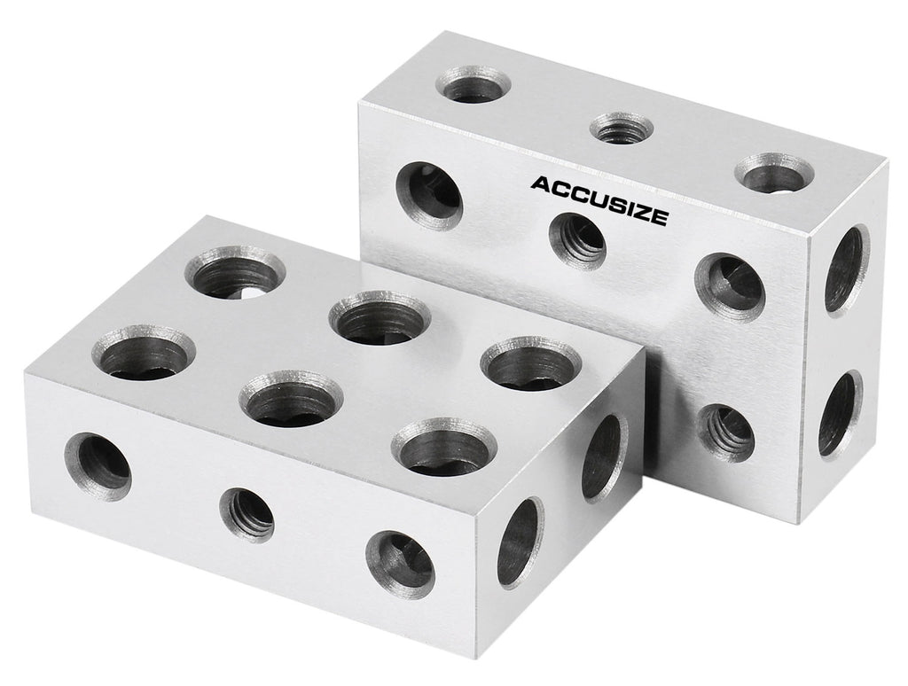 Precision Rectangular Block Precision Block Sets, Metric and Inch, 2 Ps Set(1 Pair Set)