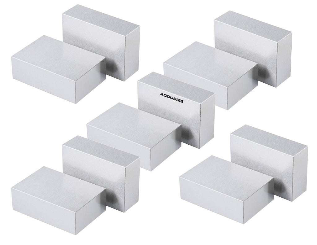 Precision Rectangular Block Precision Block Sets, Metric and Inch, 2 Ps Set(1 Pair Set)