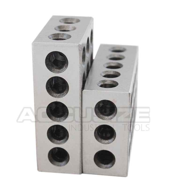 Ultra Precision 1-2-3 Block Set with Screws in a Plastic Case,