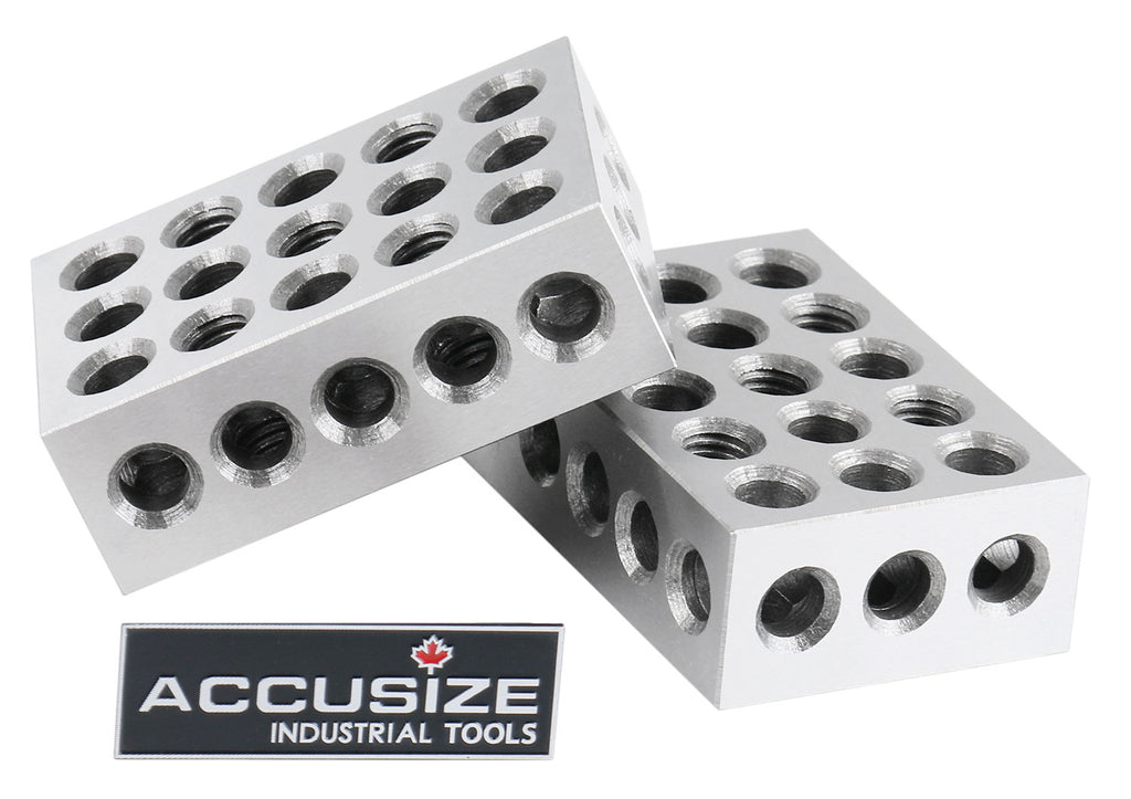 Precision Rectangular Block Precision Block Sets, Metric and Inch, 2 Ps Set(1 Pair Set)