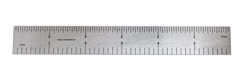 30 pièces de règles rigides en acier 4R, 6" x 3/4" largeur, 0.032" épaisseur, #EG06 -4008Ax30