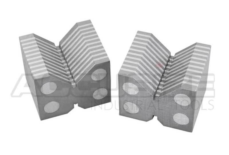 Accusize Magnetic V Block Set – 2 Sizes (2” & 0.5” Capacity) – For Holding Round Bars On Magnetic Chucks – 1-7/8” X 2-3/8” X 2”