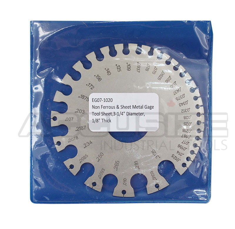 8207-1020, Non Ferrous & Sheet Metal Gage Tool