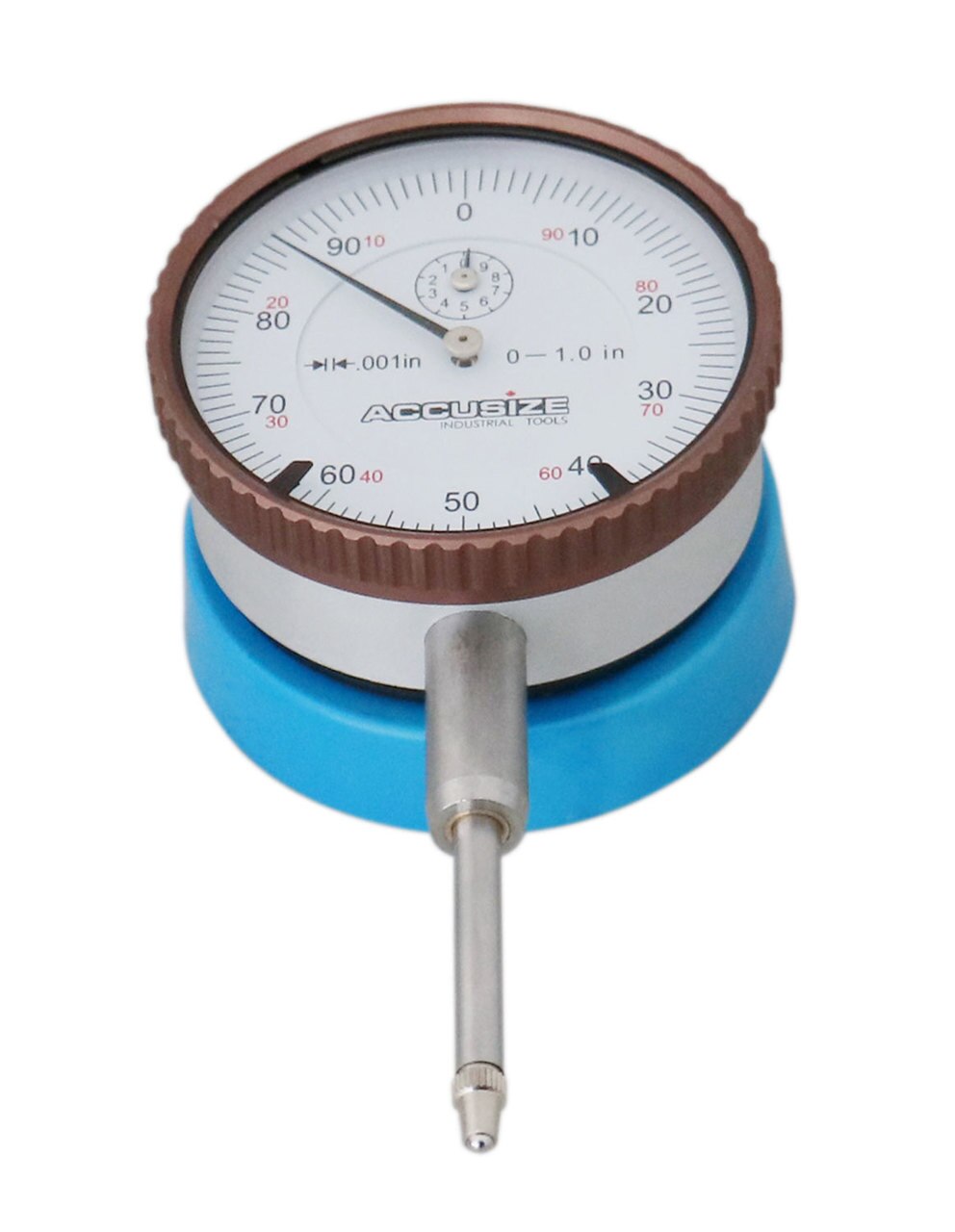 EG08-1600 Magnetic Back with P900-S102 Dial Indicator, 0–1" × 0.001"