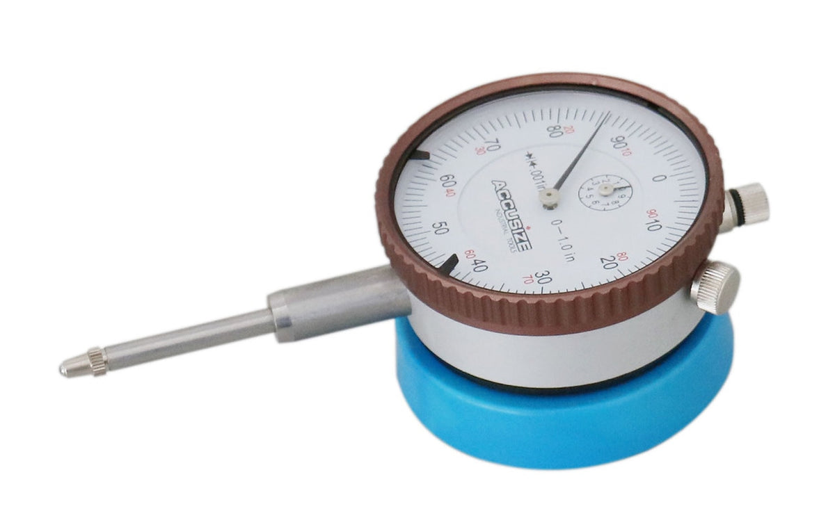 EG08-1600 Magnetic Back with P900-S102 Dial Indicator, 0–1" × 0.001"