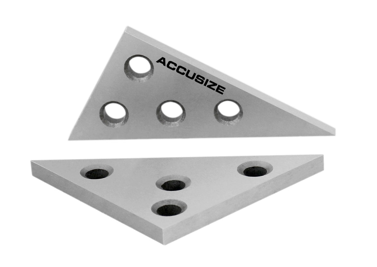 Machinist's Triangle Solid Angle Block Plate Sets, 2 ps set