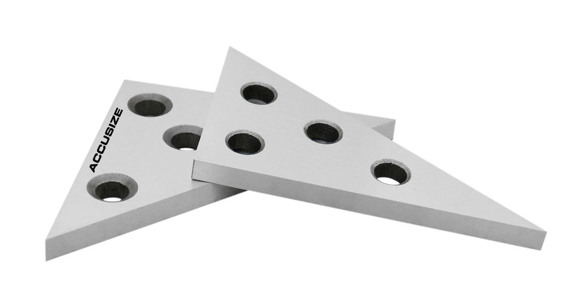 Machinist's Triangle Solid Angle Block Plate Sets, 2 ps set