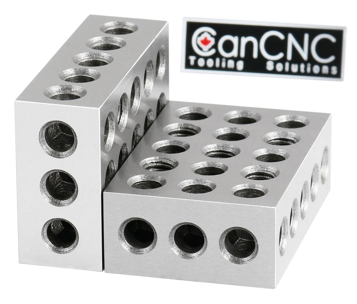 Jeu de blocs 1-2-3 ultra précision avec vis dans une boîte en plastique, #EG02 -0408
