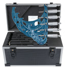 0-6" X 0.0001" 6 Piece Set Ultra-Precision M-Type Outside Micrometer Sets, Aluminum Case, EG28-0906