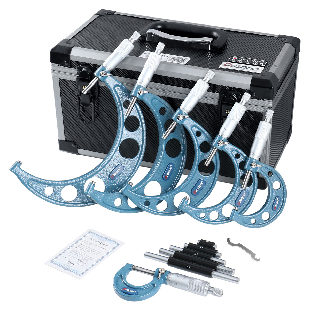 EG00-0906, 0-6" X 0.0001" 6 pc/set Ultra-Précision de Type M Ensembles de micromètres extérieurs