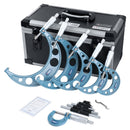 0-6" X 0.0001" 6 Piece Set Ultra-Precision M-Type Outside Micrometer Sets, Aluminum Case, EG28-0906