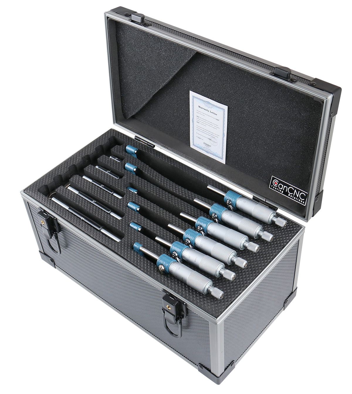EG00-0906, 0-6" X 0.0001" 6 pc/set Ultra-Précision de Type M Ensembles de micromètres extérieurs