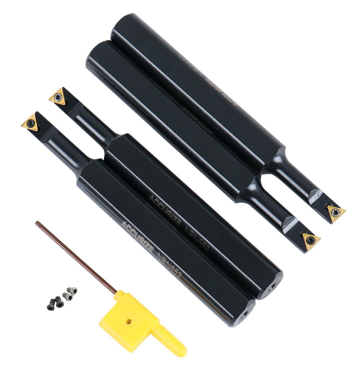 P252-S412, 31 Ps/Jeu de barres d'alésage indexables, avec inserts TCMT, nickelé