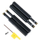 4pc Indexable Mini Boring Bar Set, 95° & 91° Entry Angle, Carbide TiN Coated TCMT520 Inserts, EJ99-2178