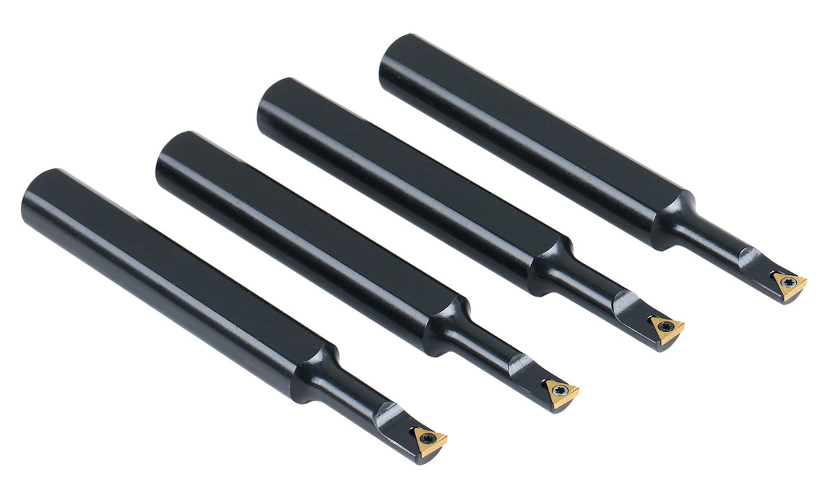 P252-S412, 31 Ps/Jeu de barres d'alésage indexables, avec inserts TCMT, nickelé