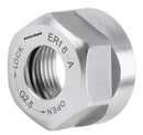Hex ER16 Collet Nut, Slotted ER32 & ER40 Collet Nut, Balanced to 18,000 RPM at G2.5