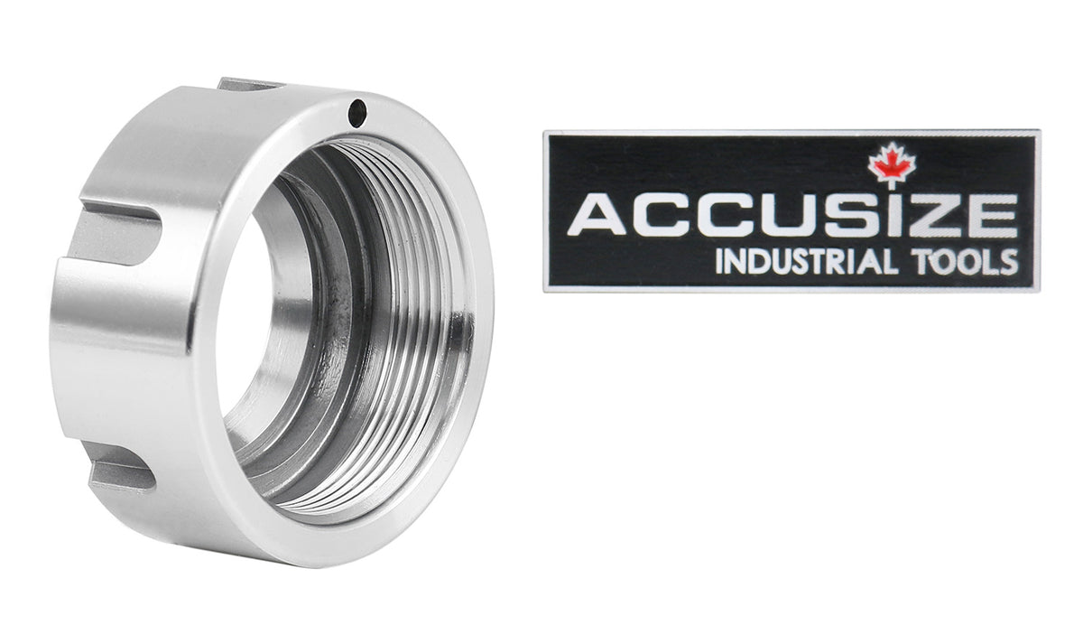 Hex ER16 Collet Nut, Slotted ER32 & ER40 Collet Nut, Balanced to 18,000 RPM at G2.5