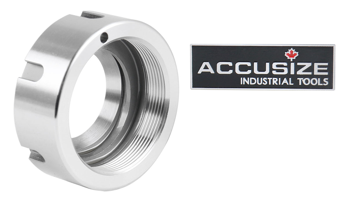 Hex ER16 Collet Nut, Slotted ER32 & ER40 Collet Nut, Balanced to 18,000 RPM at G2.5