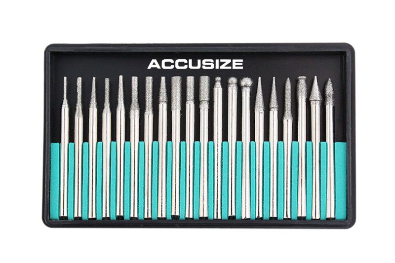 Accusize Diamond Coated Engraving & Deburring Set