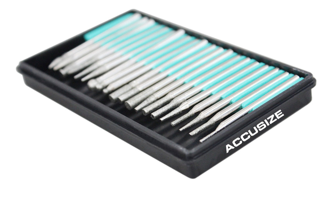 Accusize Diamond Coated Engraving & Deburring Set