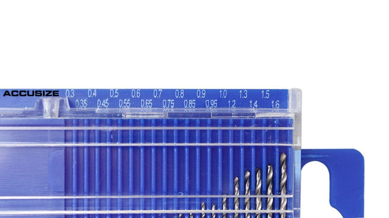 Mini forets HSS Twist, taille : 0.3-1,6 mm, #EXP1 -1520