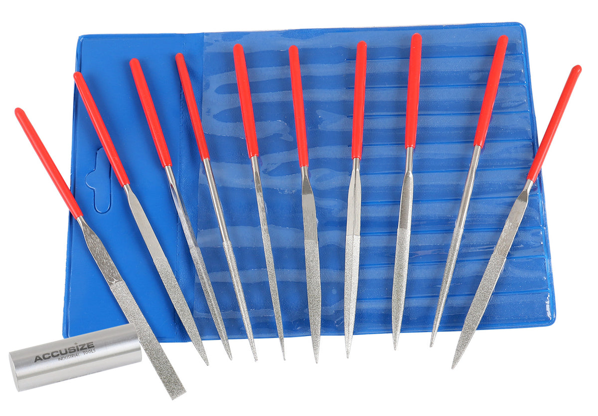 Jewellers Diamond Warding Files Set, 5-1/2'' Overall Length, Exp7-2507