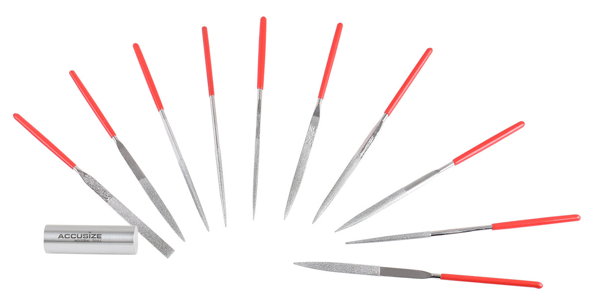 Jewellers Diamond Warding Files Set, 5-1/2'' Overall Length, Exp7-2507