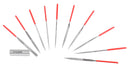 Jewellers Diamond Warding Files Set, 5-1/2'' Overall Length, Exp7-2507