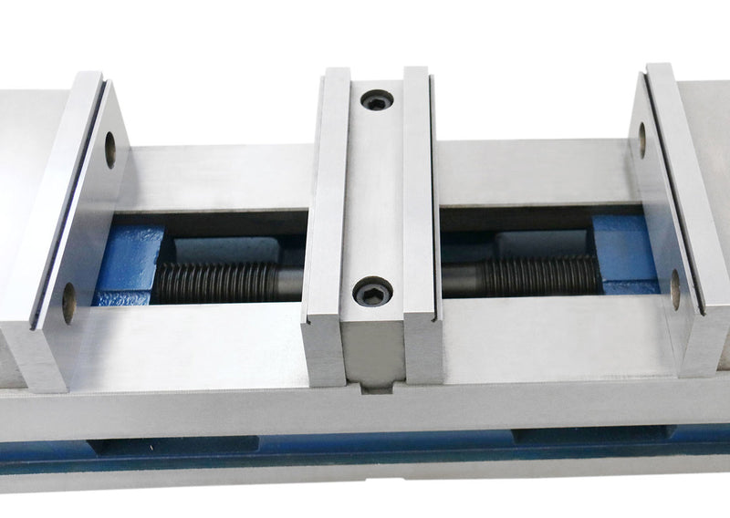 FA42-1242, 6" Double Lock Angle Tight Precision Machine Vise with 2 Clamping Station