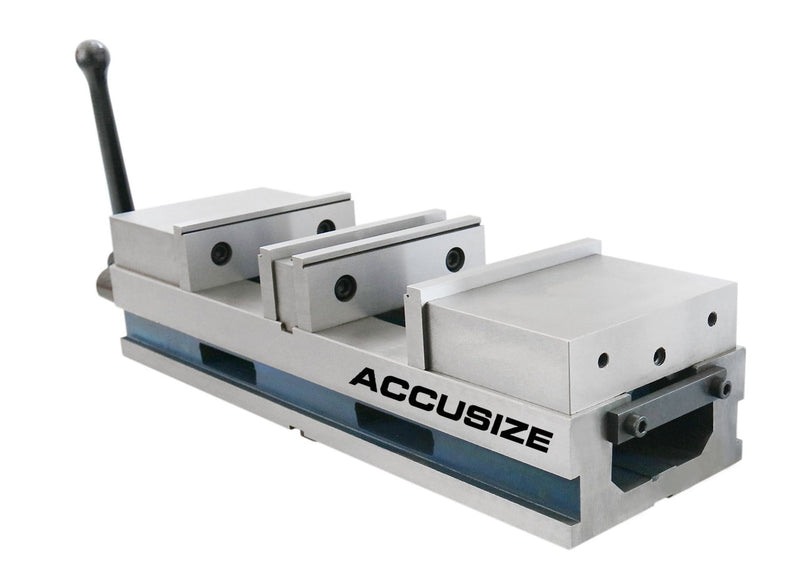 FA42-1242, 6" Double Lock Angle Tight Precision Machine Vise with 2 Clamping Station