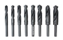 H516-6502, 8 ps/set HSS 1/2" Shank Silver & Deming Drills