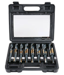 M35 (H.S.S.+5% Cobalt) 1/2" Shank and Drill - 9/16" to 1", Set of 8 Pieces, H516-6507