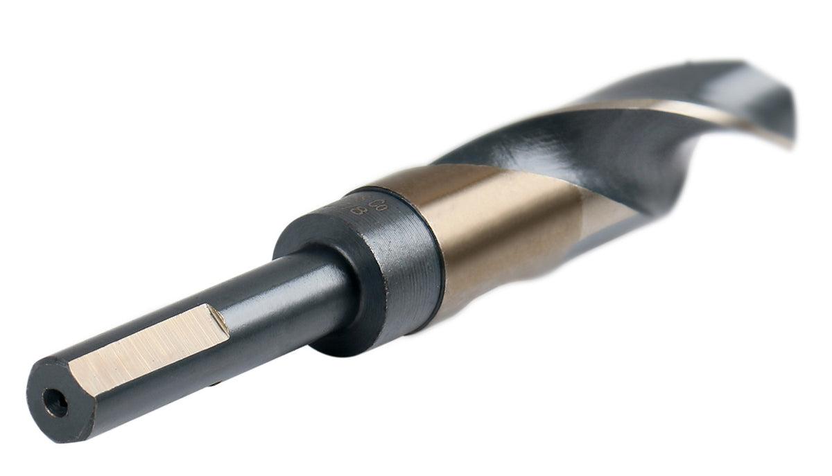 M35 (H.S.S.+5% Cobalt) 1/2" Shank and Drill - 9/16" to 1", Set of 8 Pieces, H516-6507