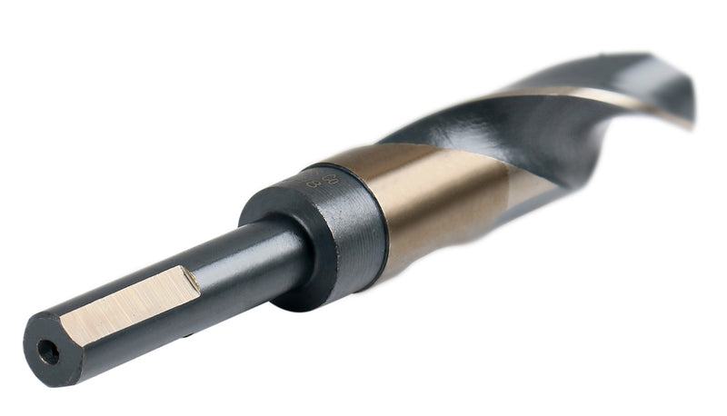 thumbnail image 2 of 2-Pack 9/16 Silver & Deming Drill Bits - HSS, Reduced 1/2 Shank, Made In USA 2 of 4