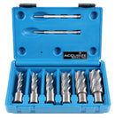 Hss Annular Cutter Set, 2'' Cutting Depth, 7/16'' to 1-1/16'' Slugger Cutter, 8 Pcs/Set, Hcs2-0000