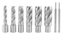 Hss Annular Cutter Set, 2'' Cutting Depth, 7/16'' to 1-1/16'' Slugger Cutter, 8 Pcs/Set, Hcs2-0000