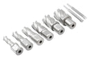 1" Depth Cutter 8pcs HSS Annular Cutters Set, 7/16", 9/16", 11/16", 13/16", 15/16", 1-1/16", HSS1-0000