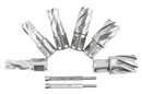1" Depth Cutter 8pcs HSS Annular Cutters Set, 9/16", 5/8", 11/16", 13/16", 15/16", 1-1/16", HSS3-0000