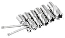 1" Depth Cutter 8pcs HSS Annular Cutters Set, 9/16", 5/8", 11/16", 13/16", 15/16", 1-1/16", HSS3-0000