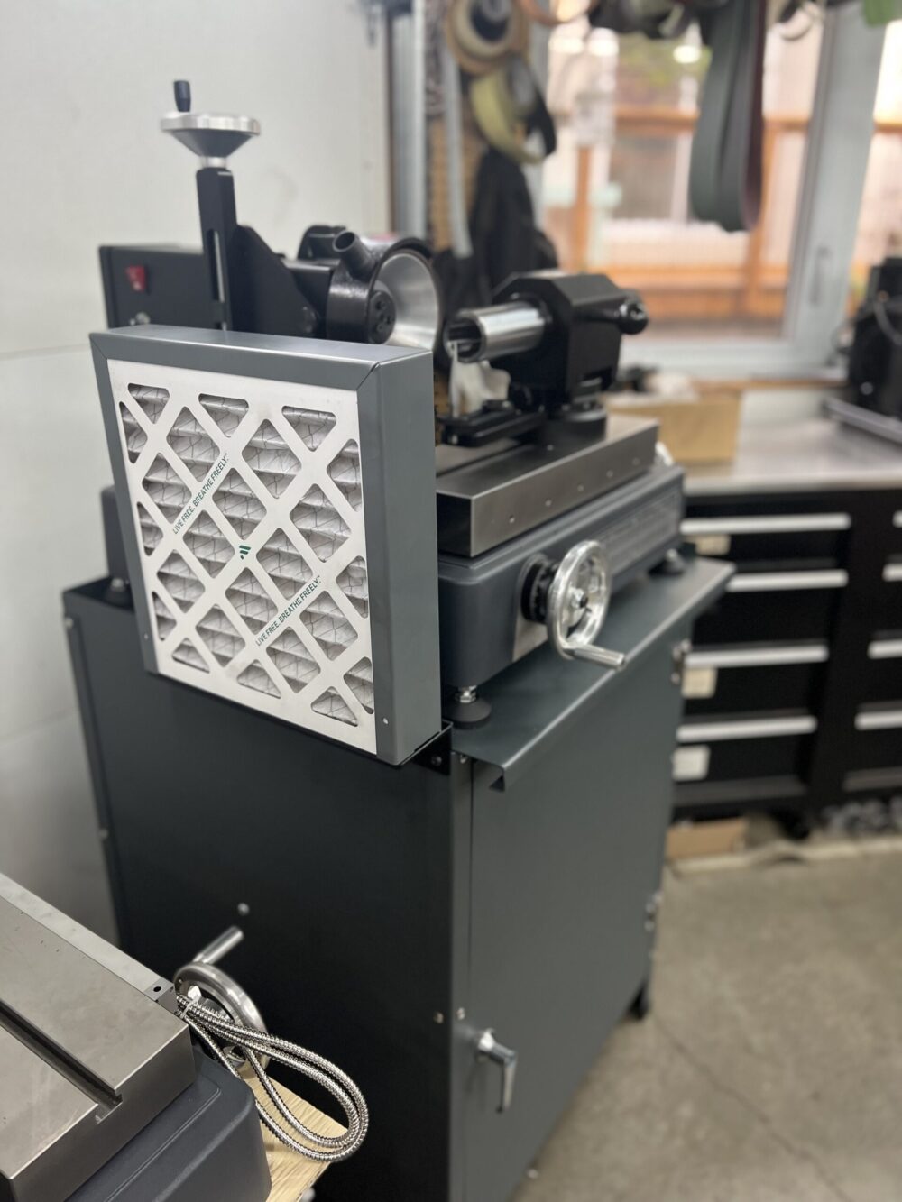 Cuttermasters Tool Grinder Cabinet Base with Filter Fan
