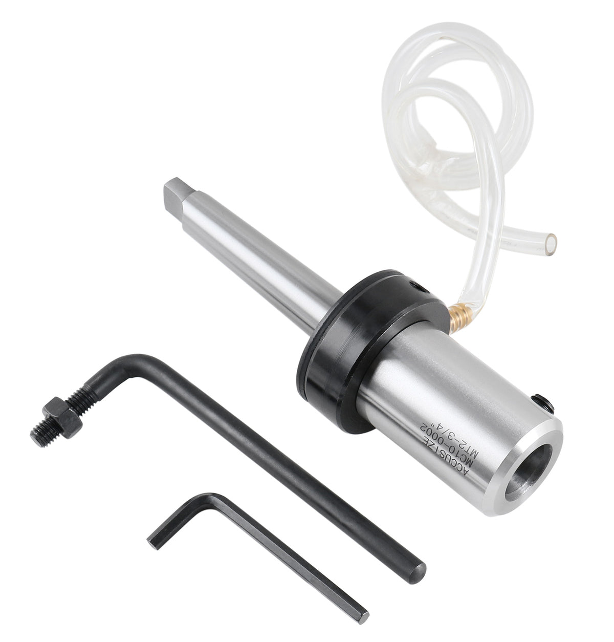 Mt2 to 3/4 inch Weldon Shank with Coolant System for Drill-Use Annular Cutter on Drill Press, Mc10-0002