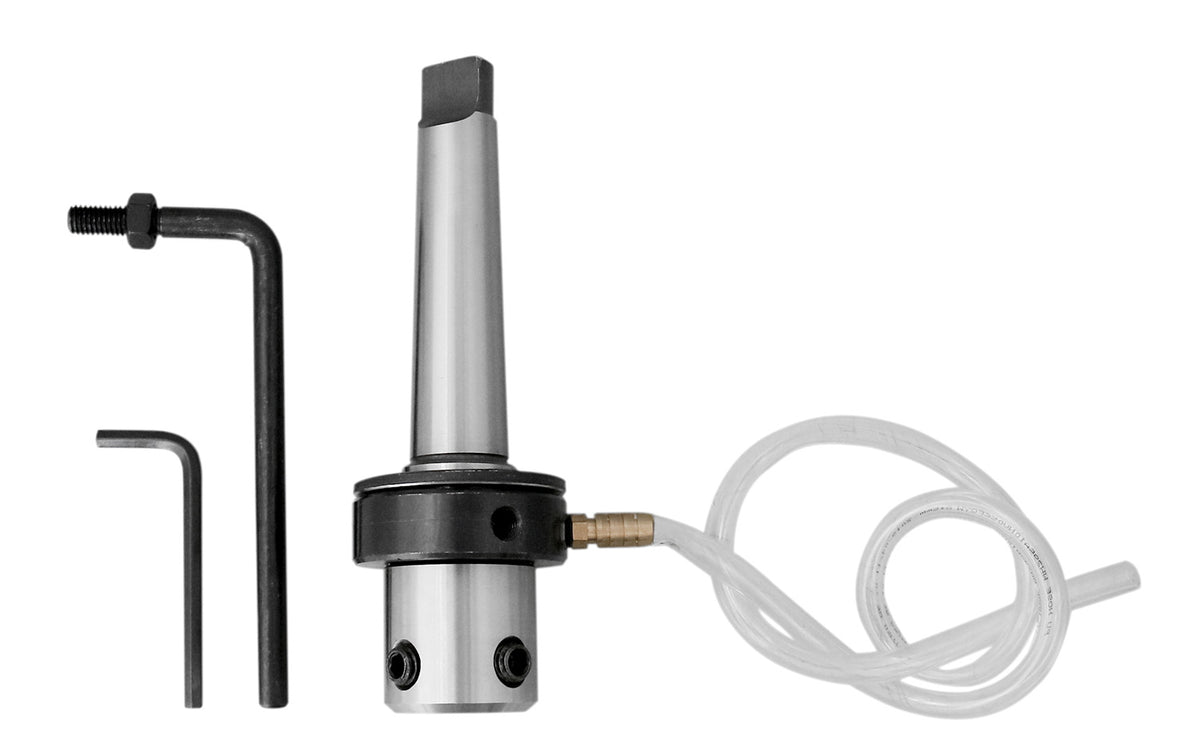 Mt3 to 3/4'' Weldon Shank, Annular Cutter Arbor with Coolant System for Drill- Use Annular Cutter on Drill Press, Mc10-0003
