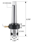 Mt3 to 3/4'' Weldon Shank, Annular Cutter Arbor with Coolant System for Drill- Use Annular Cutter on Drill Press, Mc10-0003