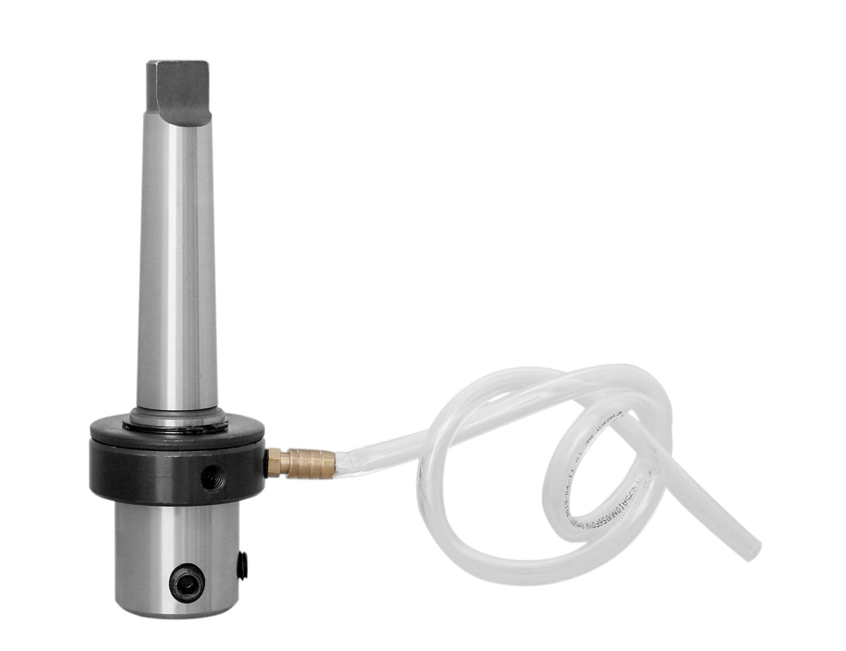 Mt3 to 3/4'' Weldon Shank, Annular Cutter Arbor with Coolant System for Drill- Use Annular Cutter on Drill Press, Mc10-0003
