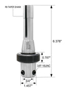 Annular Cutter Arbor, R8 to 3/4'' Weldon Shank with Coolant System for Drill Use Annular Cutter on on Bridgeport Milling Machine, Mc18-0034