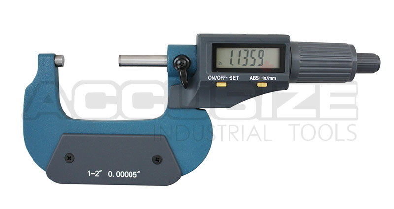 5pcs/set 0-5"x.00005" 2-Key Micromètres numériques électroniques,