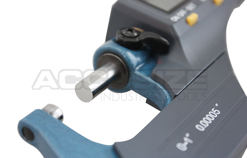 Electronic Digital Outside Mic 0-1"/0-25 mm x0.0005" /0-25mmx0.001mm, with Micrometer Holder,