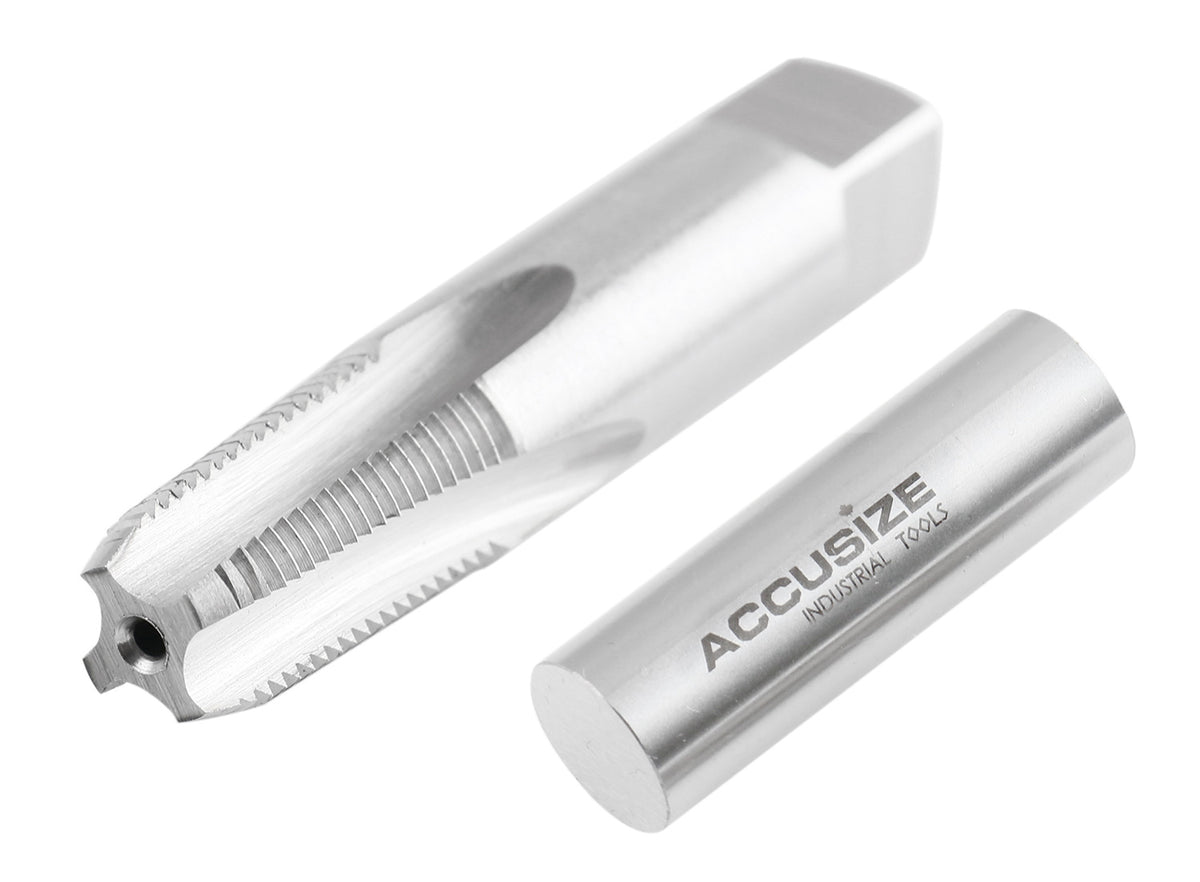 1/8'' to 27, 4 Flutes H.S.S. Taper Pipe Tap-Npt, 2-1/8'' Oal, 3/4'' Thread Length, American Standard, Npt-18