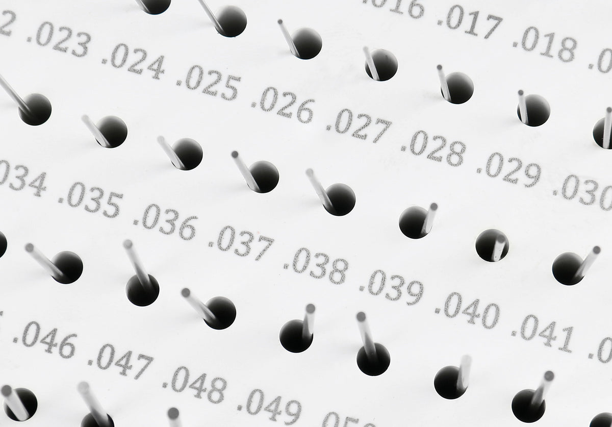 Accusize Industrial Tools 0.011''-0.060'', 50 Pc Steel Plug Pin Gage Set, Plus, Class Zz, P0(+)