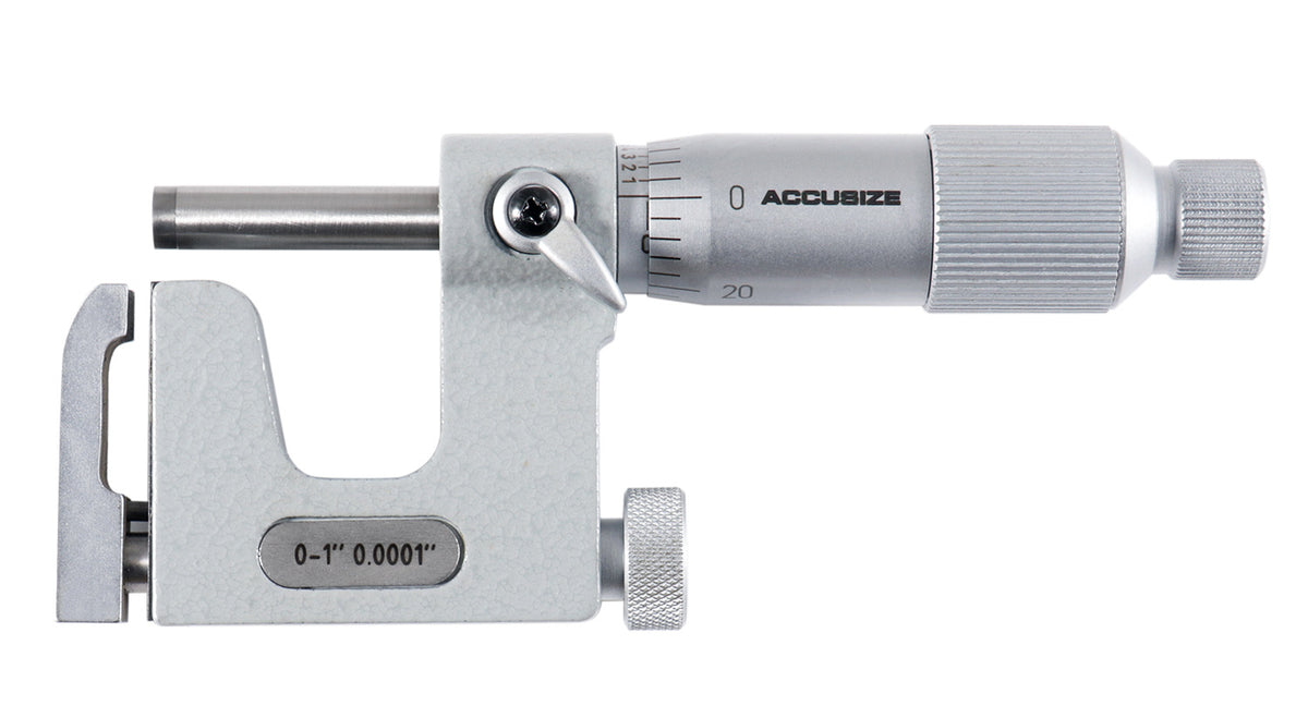 0-1'' x 0.0001'' Multi Anvil Micrometer in Fitted Box, P101-S100